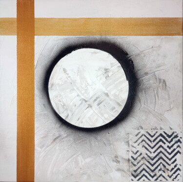 Circle in white