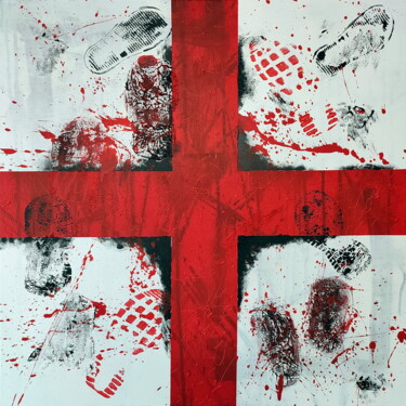 Blood red cross